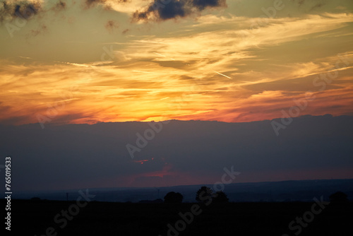 Sonnenuntergang am Haarstrang, Ense-Ruhne, Soester Börde, Kreis Soest, 2023  © Sarah Bömer