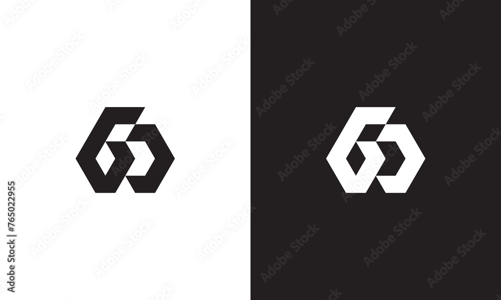 GD logo, monogram unique logo, black and white logo, premium elegant logo, letter GD Vector minimalist GD logo, monogram unique logo, black and white logo, premium elegant logo, letter GD Vector minimalist