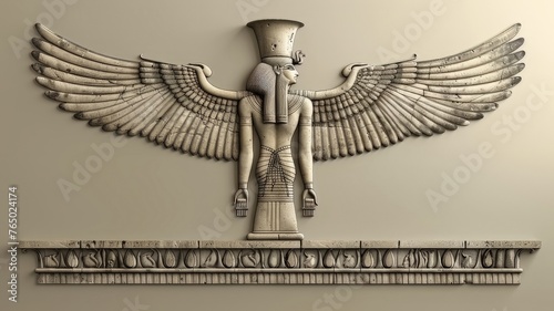 Symbols of reverence from ancient Egypt
 photo