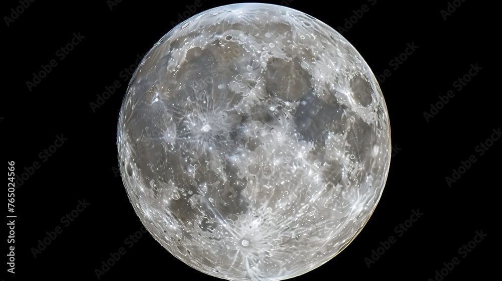 A Full Moon, Increate Detailed image of Full Moon - obrazy, fototapety, plakaty 