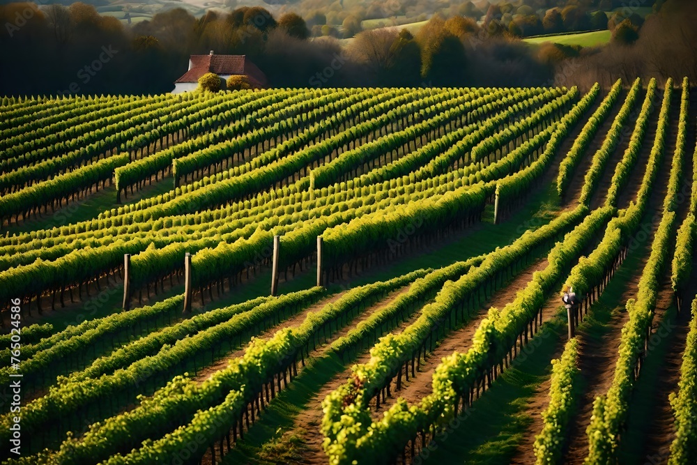 Fototapeta premium vineyard in region country