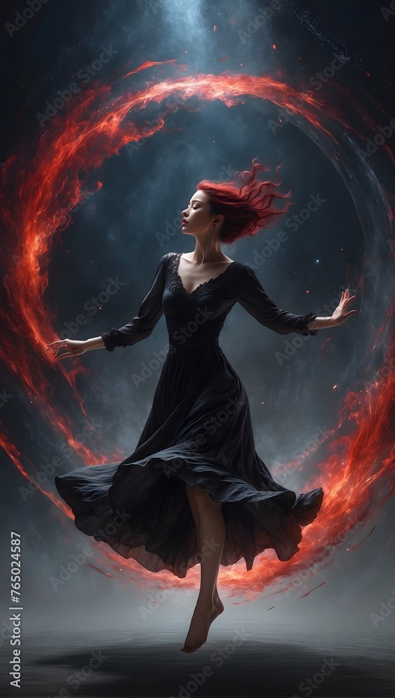 Ethereal Dance of the Fire Circle