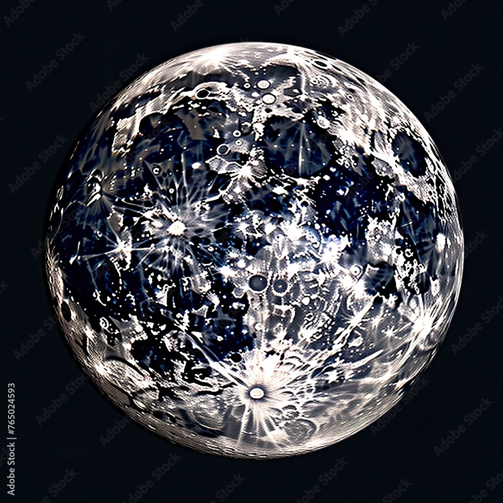 A Full Moon, Increate Detailed image of Full Moon A Full Moon, Increate Detailed image of Full Moon