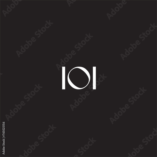 ioi Logo Vector Design Unique Template Abstract Monogram Symbol Creative Modern Trendy Typography Minimalist photo