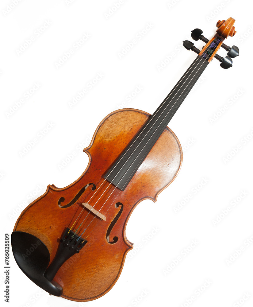 Fototapeta premium Violin on a white background.