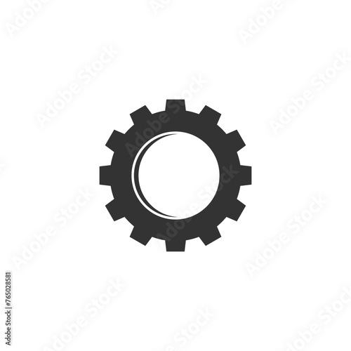 Icon vector gear symbol machine