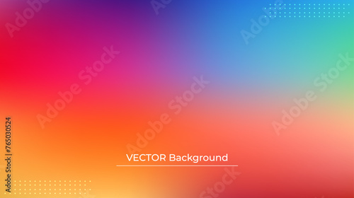 Wallpaper Mural Smooth and blurry colorful gradient mesh background. Modern bright rainbow colors. Easy editable soft colored vector banner template. Premium quality Torontodigital.ca