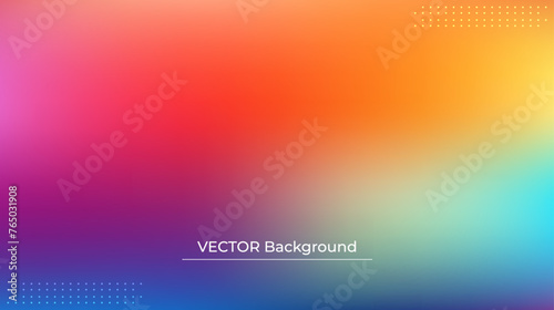 Wallpaper Mural Smooth and blurry colorful gradient mesh background. Modern bright rainbow colors. Easy editable soft colored vector banner template. Premium quality Torontodigital.ca