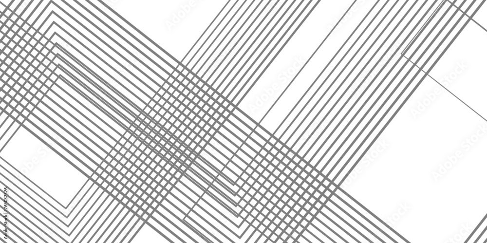 Abstract background with black lines and white background design Geometric design with dynamic on white background in concept, wave. rectangle and triangle lines and shapes design	