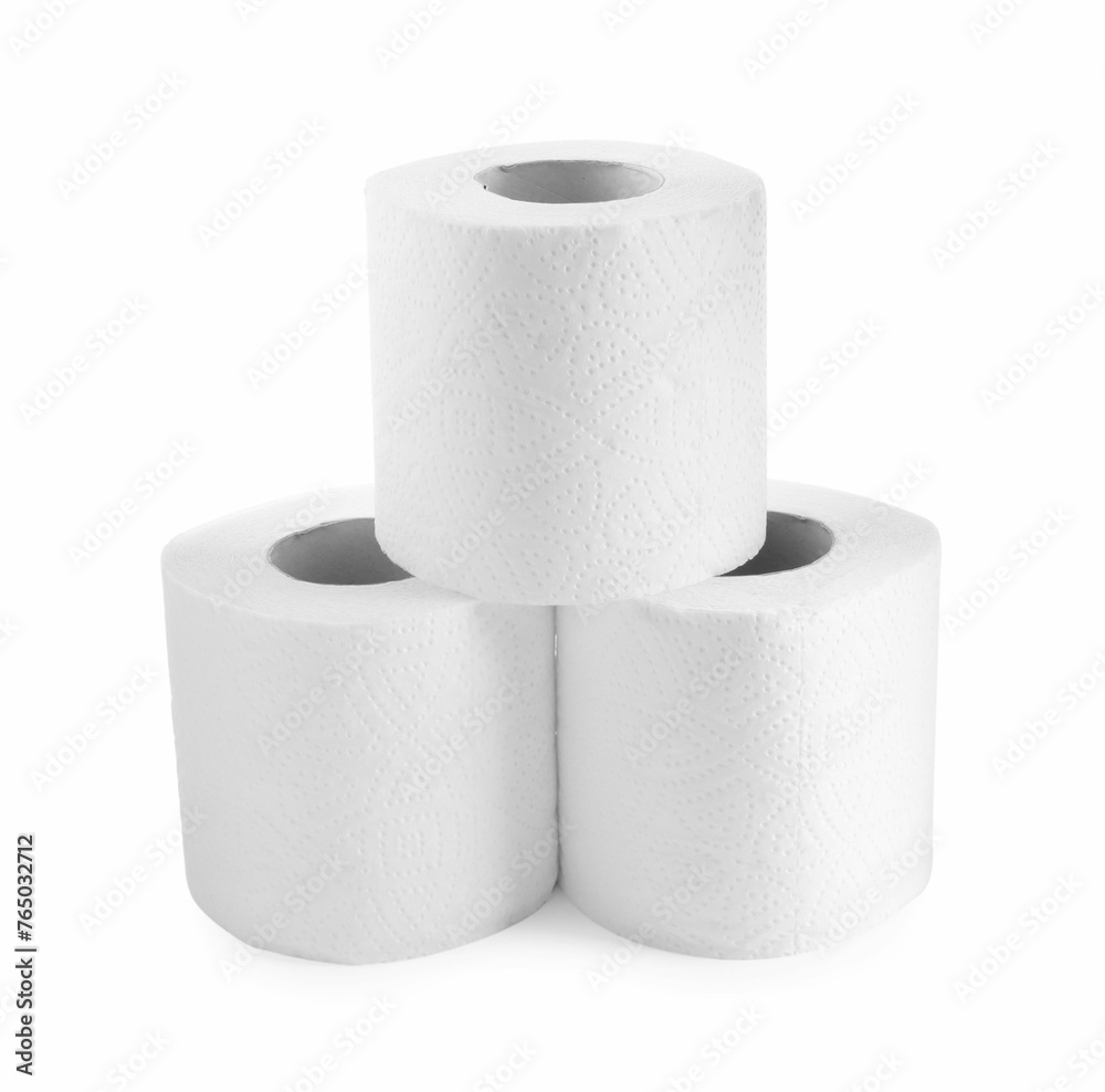 Rolls of toilet paper isolated on white Rolls of toilet paper isolated on white