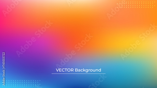 Wallpaper Mural Smooth and blurry colorful gradient mesh background. Modern bright rainbow colors. Easy editable soft colored vector banner template. Premium quality Torontodigital.ca