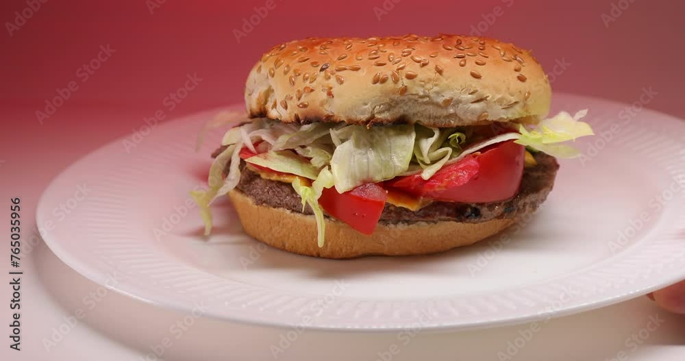 Burger, Hamburger, Fast Food, Junk Food, Bun, Patty, Lettuce Burger, Hamburger, Fast Food, Junk Food, Bun, Patty, Lettuce
