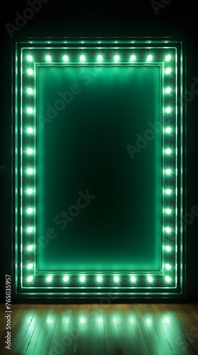 Wallpaper Mural green Glowing Neon Sign  Torontodigital.ca