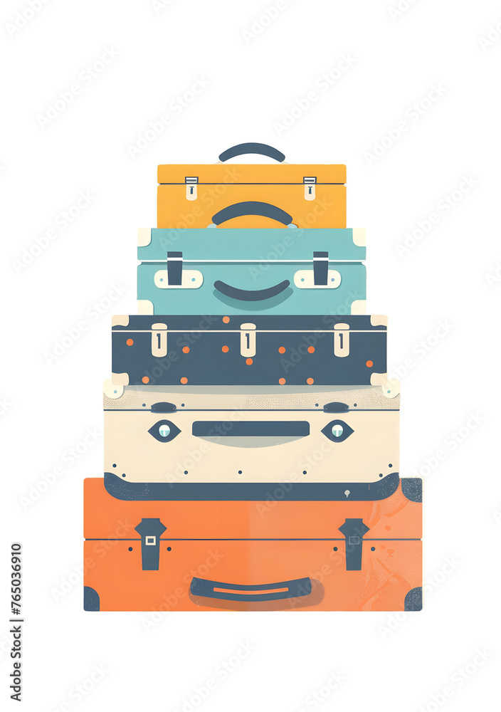 car with surfboard, suitcases and palms, Summer vacation travel concept car with surfboard, suitcases and palms, Summer vacation travel concept