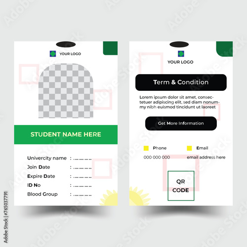  Student ID Card Format Template in Publisher, Illustrator, Id Card Template with High School Id Card Template, Download this beautiful and creative Student ID Card Design template.