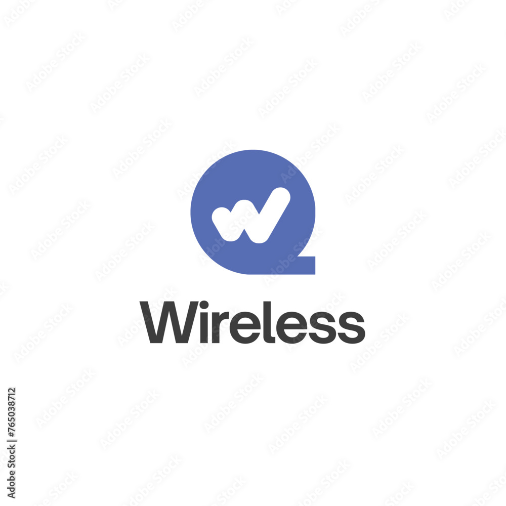 Wireless abstract logo design