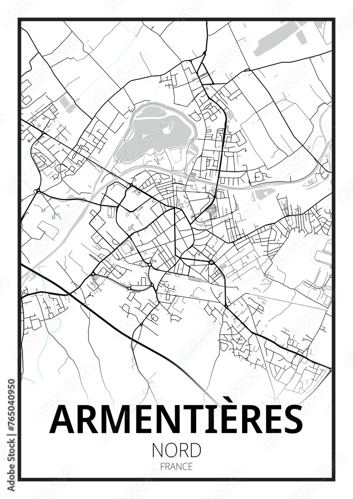 Naklejka premium Armentières, Nord