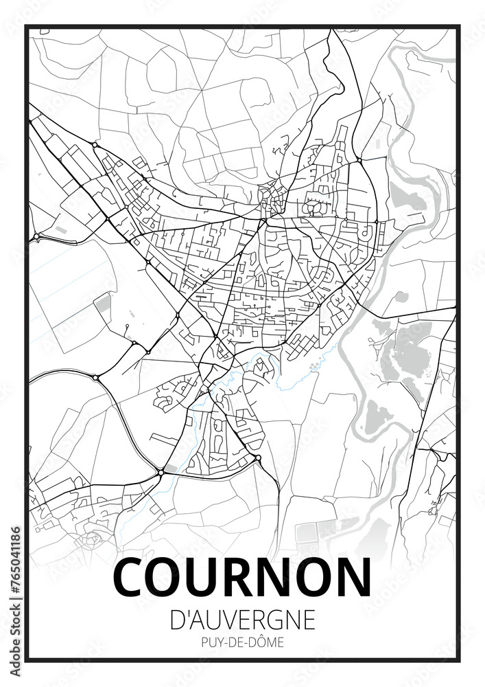 Fototapeta premium Cournon d'Auvergne, Puy-de-Dôme