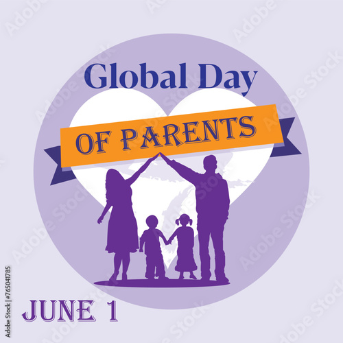 This is simple and vector Global day of Parents background and it is editable.