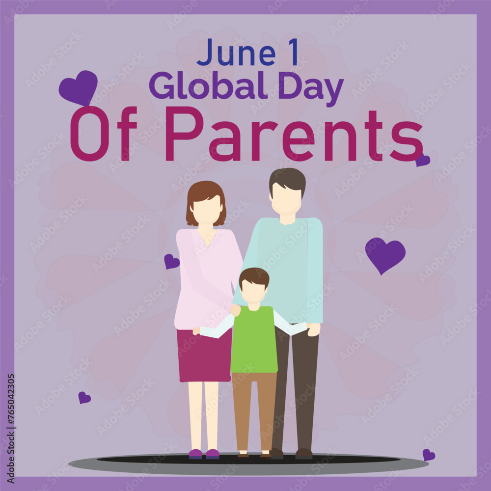 This is simple and vector Global day of Parents background and it is editable. This is simple and vector Global day of Parents background and it is editable.