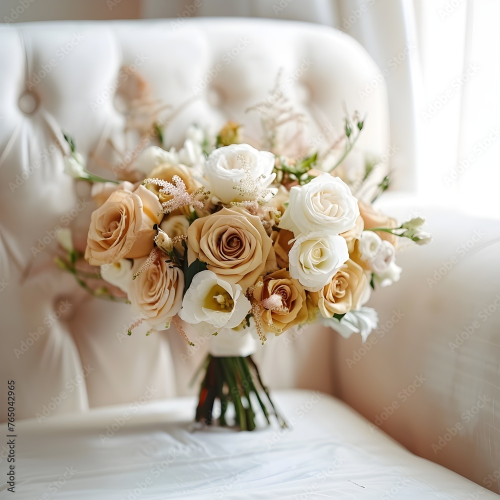 background flower wedding with generative AI