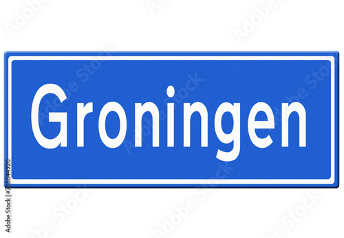 Digital illustration - Groningen city sign
