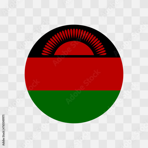 Malawi flag - circle vector flag isolated on checkerboard transparent background Free Download Malawi flag - circle vector flag isolated on checkerboard transparent background - GFXLoad