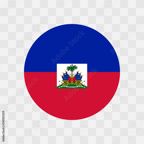 Haiti flag - circle vector flag isolated on checkerboard transparent background Free Download Haiti flag - circle vector flag isolated on checkerboard transparent background - GFXLoad