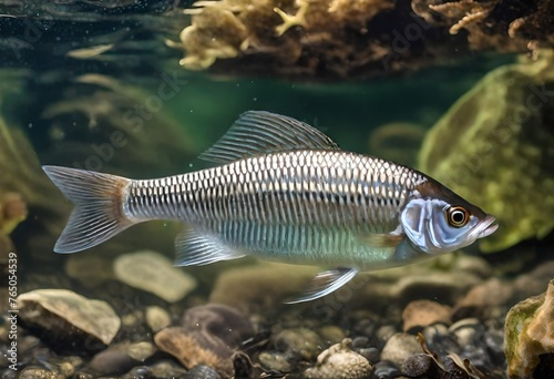 Grayling  Thymallus thymallus - freshwater fish-