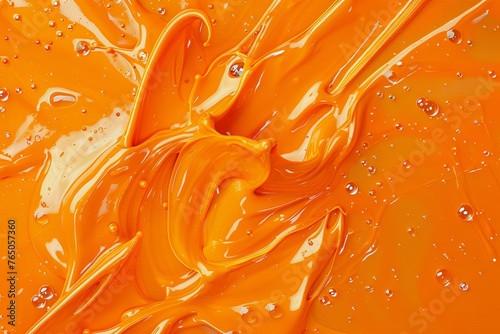 orange paint smeared oil paint background. generative ai