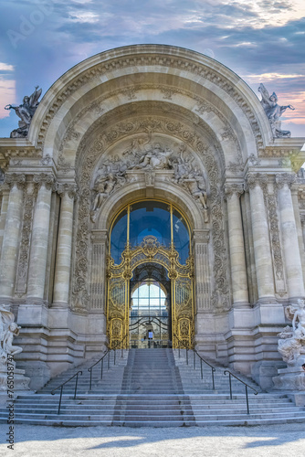 Paris, the Petit Palais, beautiful building, the main door
