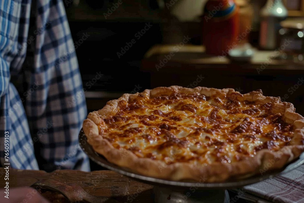 Iconic American pie. Food cake usa flag. Generate Ai Iconic American pie. Food cake usa flag. Generate Ai