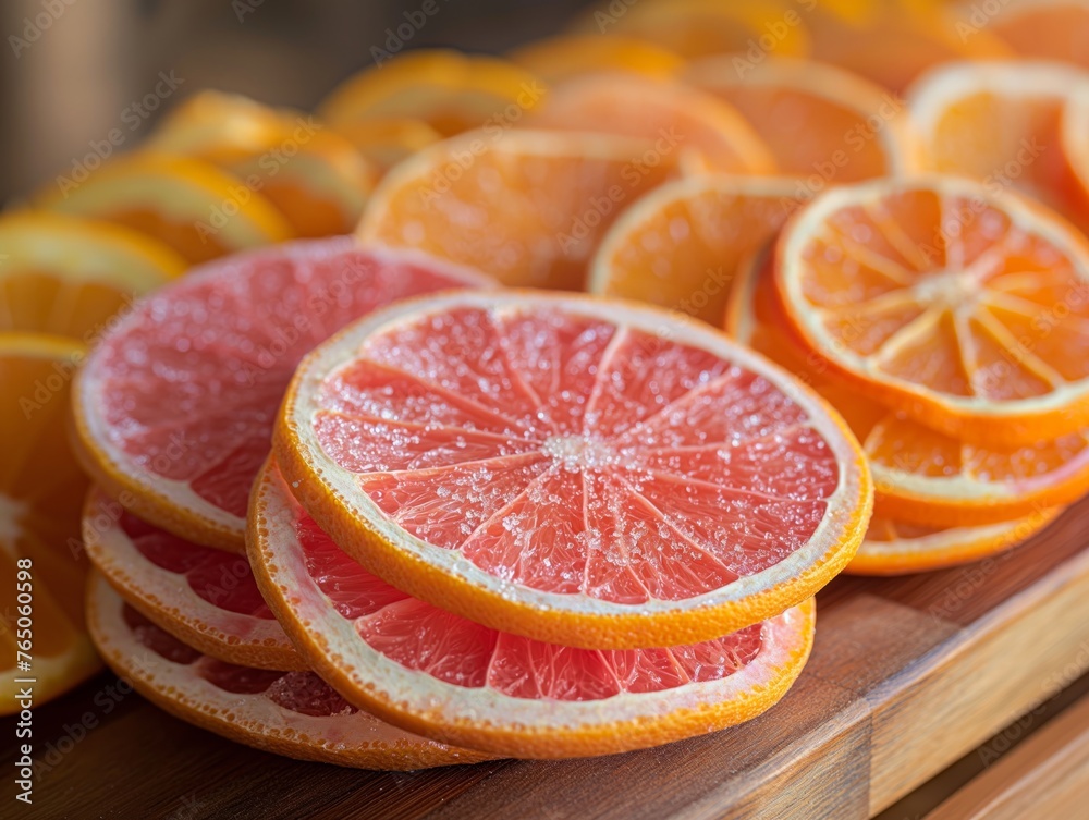 dried slices of grapefruits and oranges dried slices of grapefruits and oranges