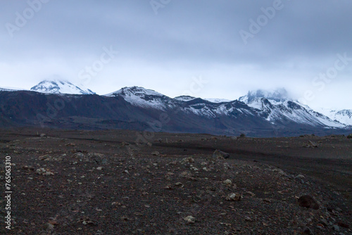 Desolate landscape from Askja caldera area, Iceland