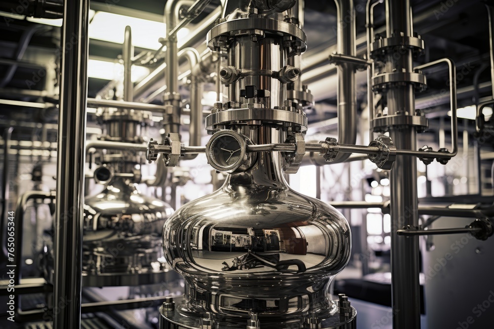 In-depth Look at the Complex Engineering of a Distillation Column Tray in a Factory Setting