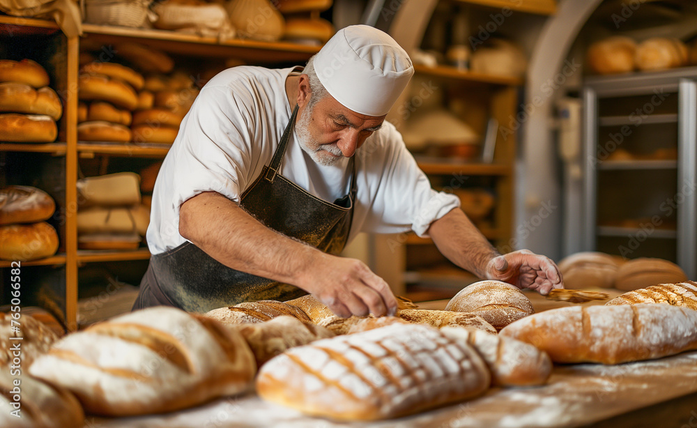 Crafting Freshness: A Baker's Breadmaking Mastery