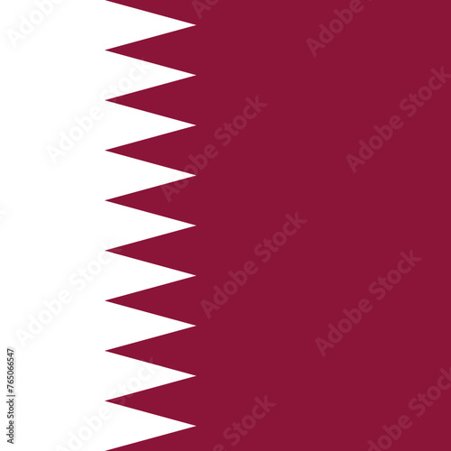 Qatar flag - solid flat vector square with sharp corners.