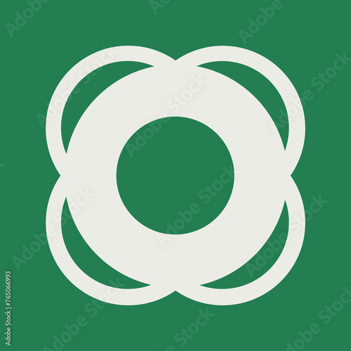 SAFETY CONDITION SIGN PICTOGRAM, LIFEBUOY ISO 7010 – E040 - PNG