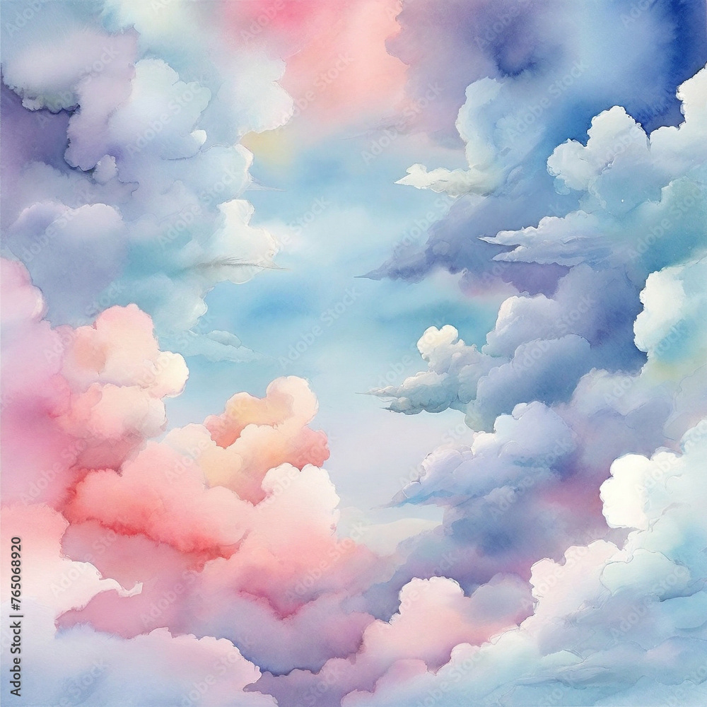 Colorful Cloud Background Colorful Cloud Background