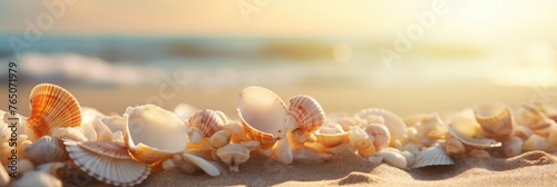 Seashells on the shore