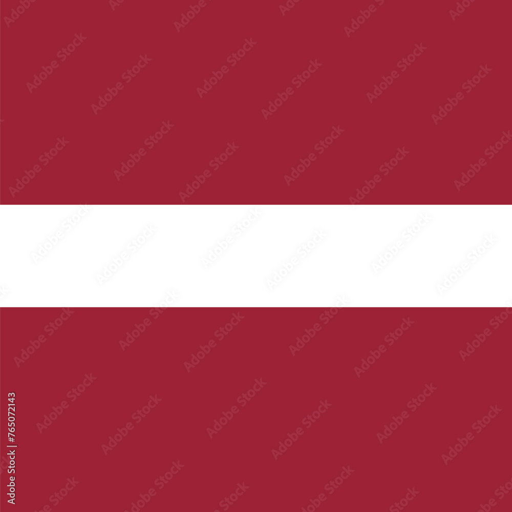 Latvia flag - solid flat vector square with sharp corners. Latvia flag - solid flat vector square with sharp corners.