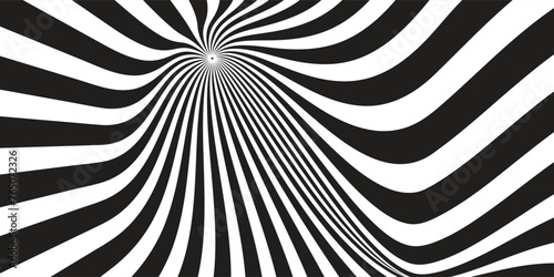 Radial lines abstract geometric element. Spokes, radiating stripes. modern