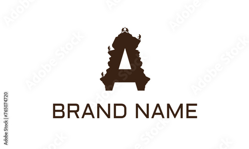 a,b,c,d,e,f,g,h,i,j,k,l,m,n,o,p,q,r,s,t,u,v,w,x,y,z Set of nine mountain travel emblems. Camping outdoor adventure emblems, badges and logo patches. Mountain tourism, hiking. Forest camp labels in vin