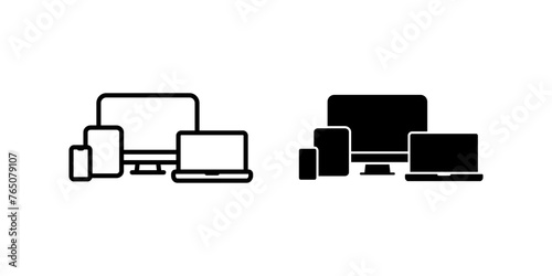 Devices icon. for mobile concept and web design. vector illustration