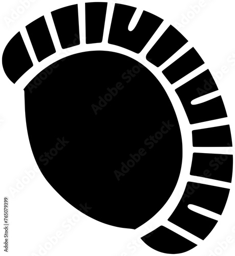 bread illustration bakery silhouette snack logo pastry icon meat outline traditional food cuisine homemade stuffed meal lunch fried empanada shape delicious baked empanadas for vector graphic