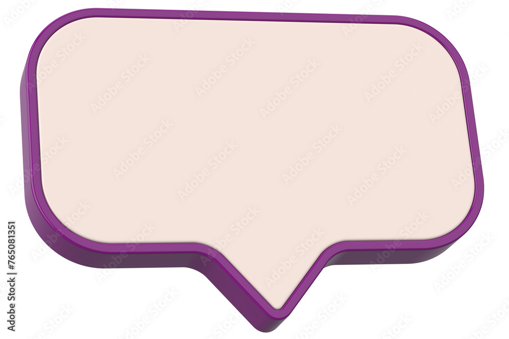 Speech bubble. Chat bubble. 3D illustration. Speech bubble. Chat bubble. 3D illustration.