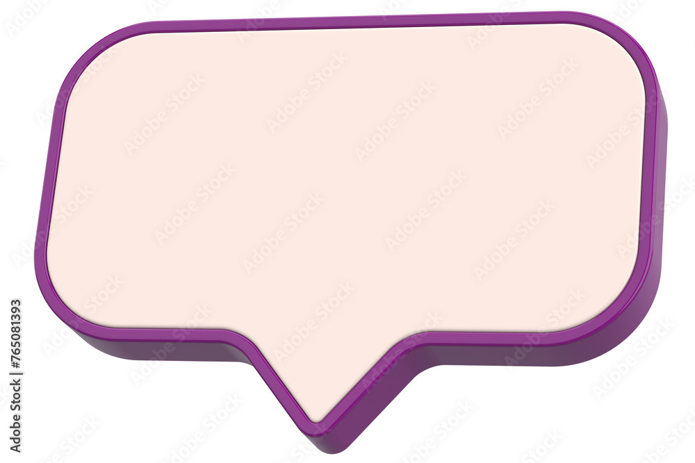 Speech bubble. Chat bubble. 3D illustration. Speech bubble. Chat bubble. 3D illustration.
