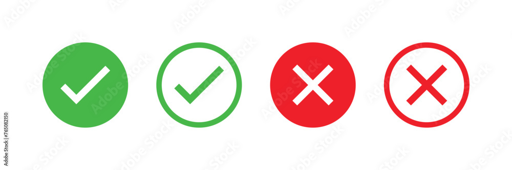 Right And Wrong icon Vector Illustration. Check mark and Cross mark sign. Yes And No Check Marks Icons.
Right And Wrong icon Vector Illustration. Check mark and Cross mark sign. Yes And No Check Marks Icons.