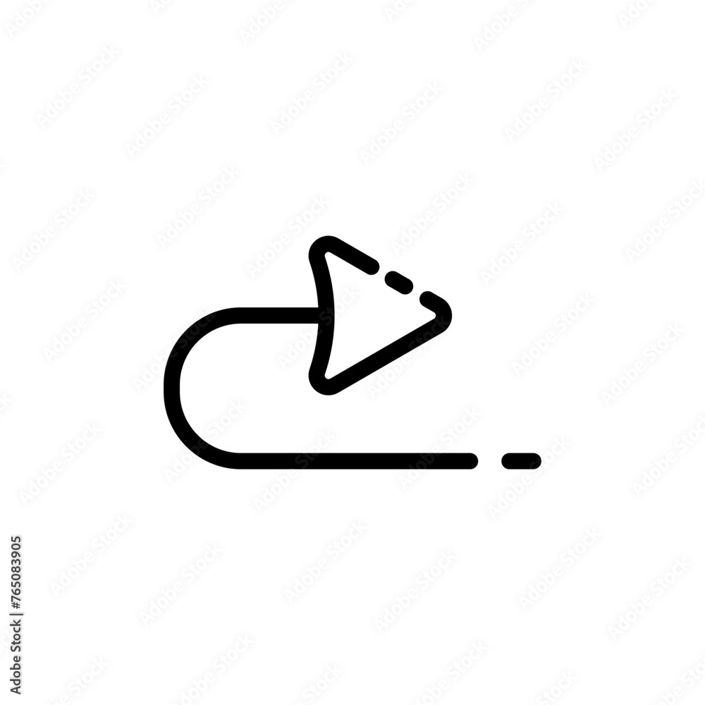 redo icon with modern style and line art style redo icon with modern style and line art style