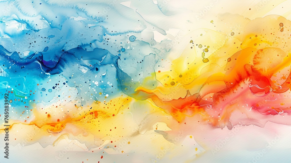 Fototapeta premium abstract colorful watercolor background